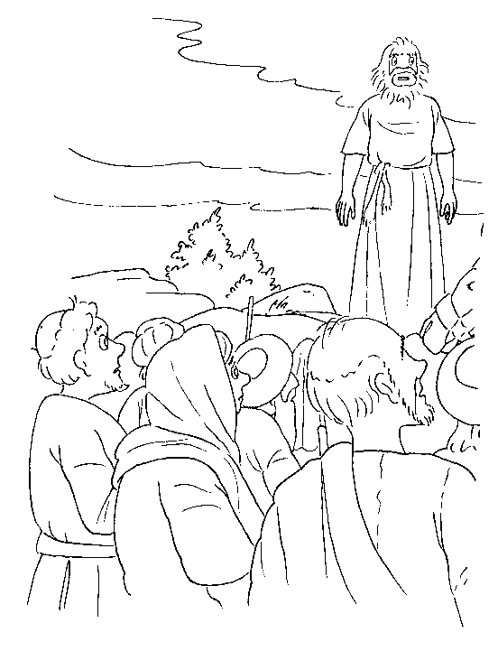 Plansa de colorat cu Biblia Ilustrata 72